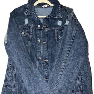 Denim Jacket, Dark Denim, XL, Umgee, oversized look